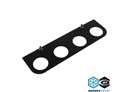 DimasTech® Through Wall Fittings Support 20/23mm Graphite Black